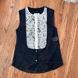 Sandro Paris Lace Shirt